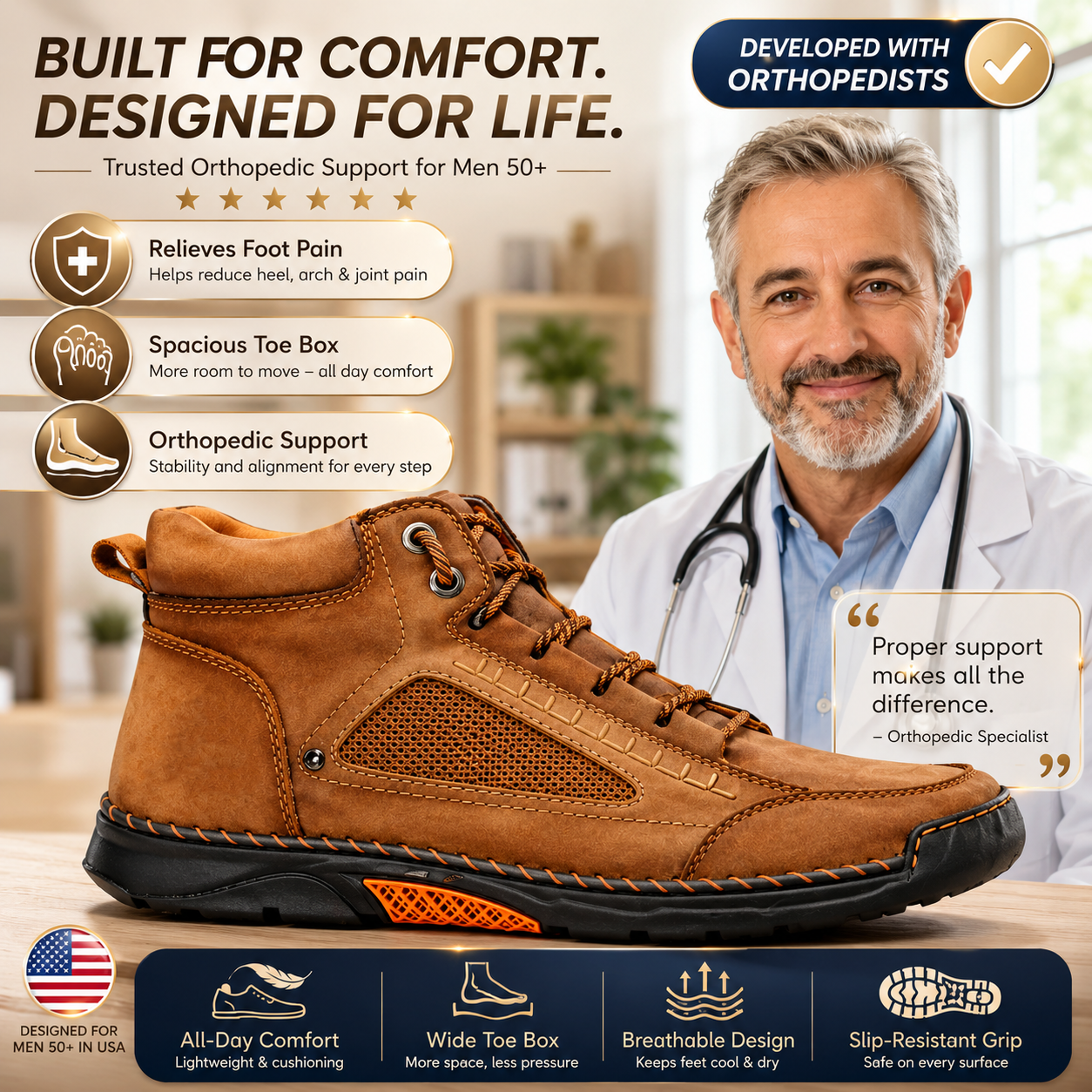 Men's Premium Leather Boots