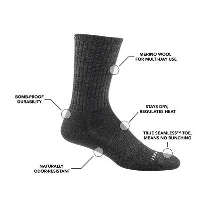 Men's The Standard Crew Cushioned Lightweight Lifestyle Socks